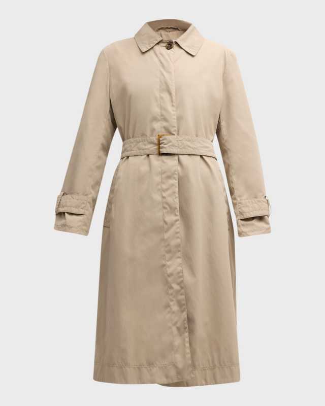 Villar Belted Water-Repellent Coat